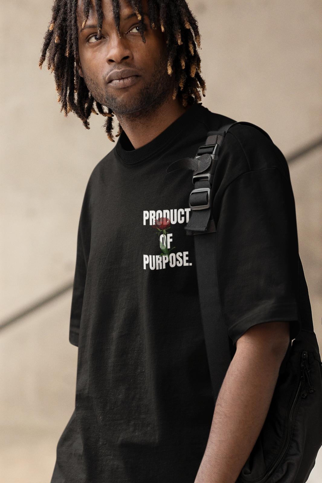 Product Of Purpose Black T-Shirts